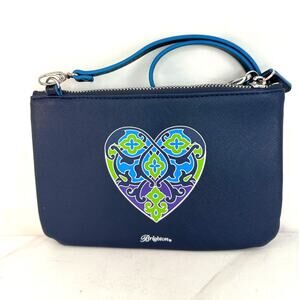 Brighton Summer Heart min crossbody in N avy Blue
